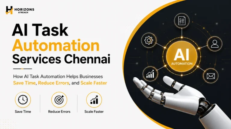 AI Task Automation Services Chennai: How AI Task Automation Helps Businesses Save Time, Reduce Errors, and Scale Faster 7 AI Task Automation Services Chennai